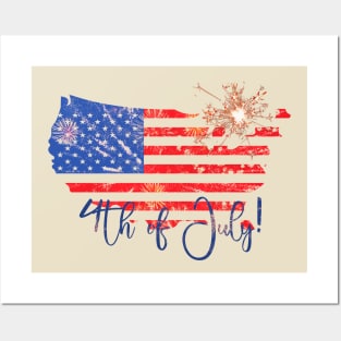 4th of July Posters and Art